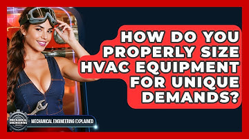 How Do You Properly Size HVAC Equipment For Unique Demands? - Mechanical Engineering Explained