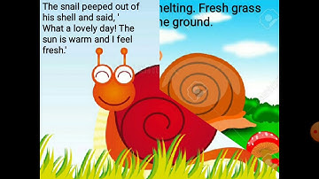 GROOMWELL - CLASS - 1 - ENGLISH - Chapter - 5 - The Happy Snail - Full Chapter Explanation Video