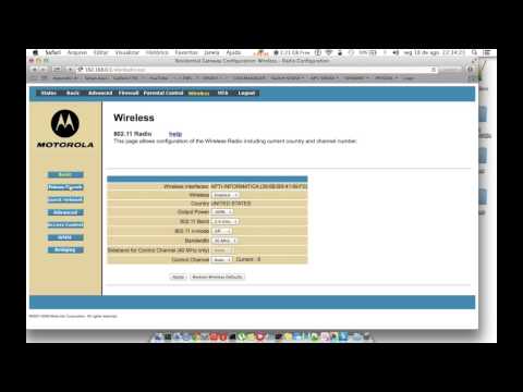 Configurando Roteador Wireless da Motorola - Operadora NET
