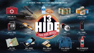 13 Preps YOU MUST Hide Quickly During a Crisis