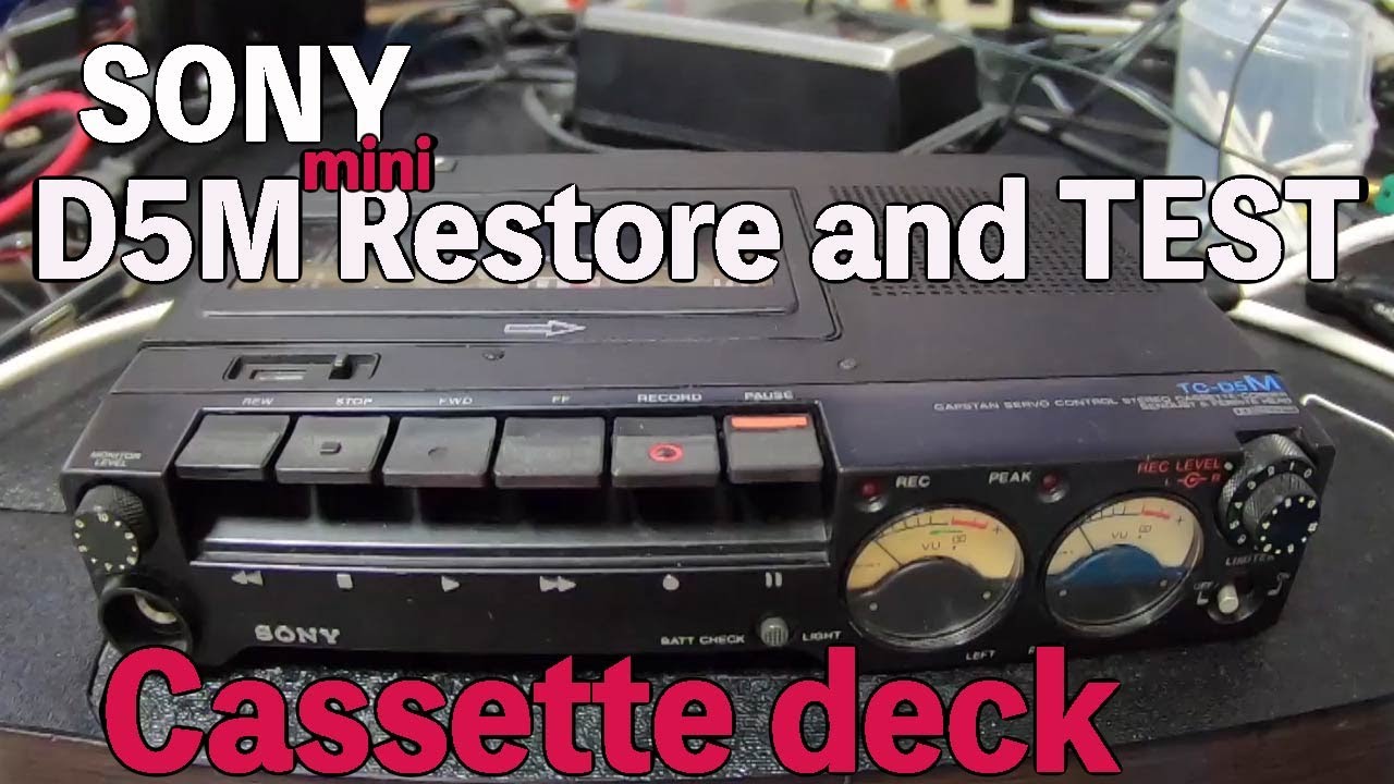 restoration Sony TC D5M Cassette deck repairEZAS/ Cassette deck