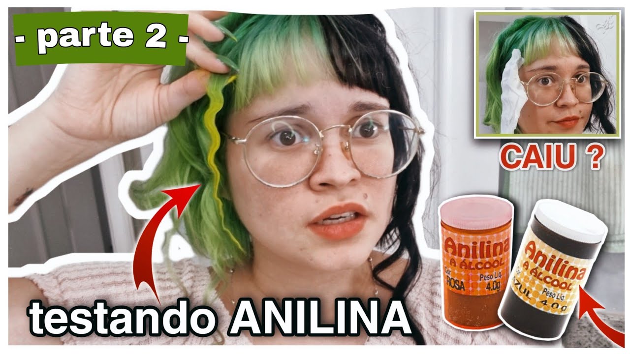 NÃO FAÇAM ISSO: anilina no cabelo pela primeira vez...