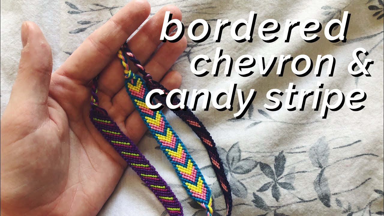 Bordered Chevron Friendship Bracelet Pattern | AllFreeJewelryMaking.com