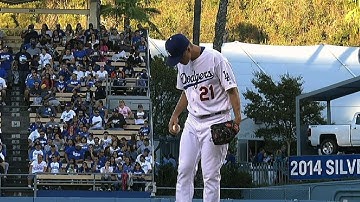 COL@LAD: Greinke fans seven over six innings of work