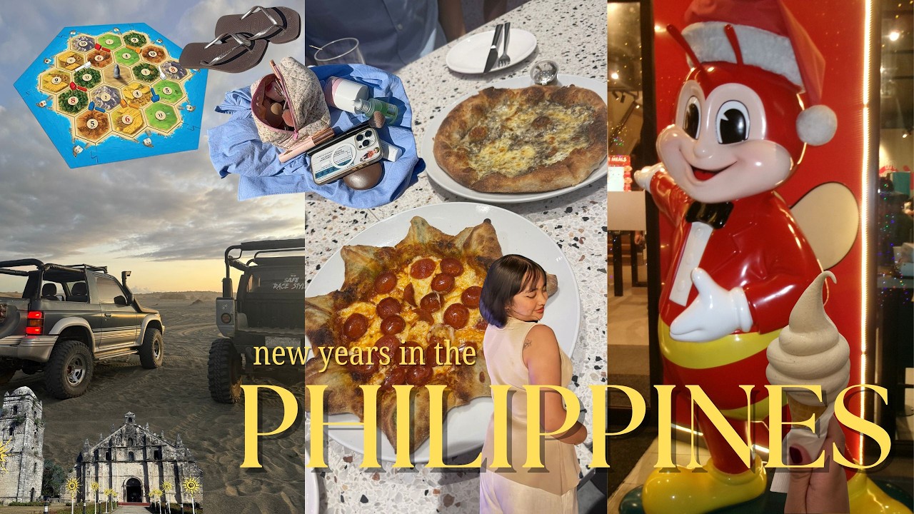 new years in the philippines || exploring, beach, family time, travel 🐚🏖️🇵🇭