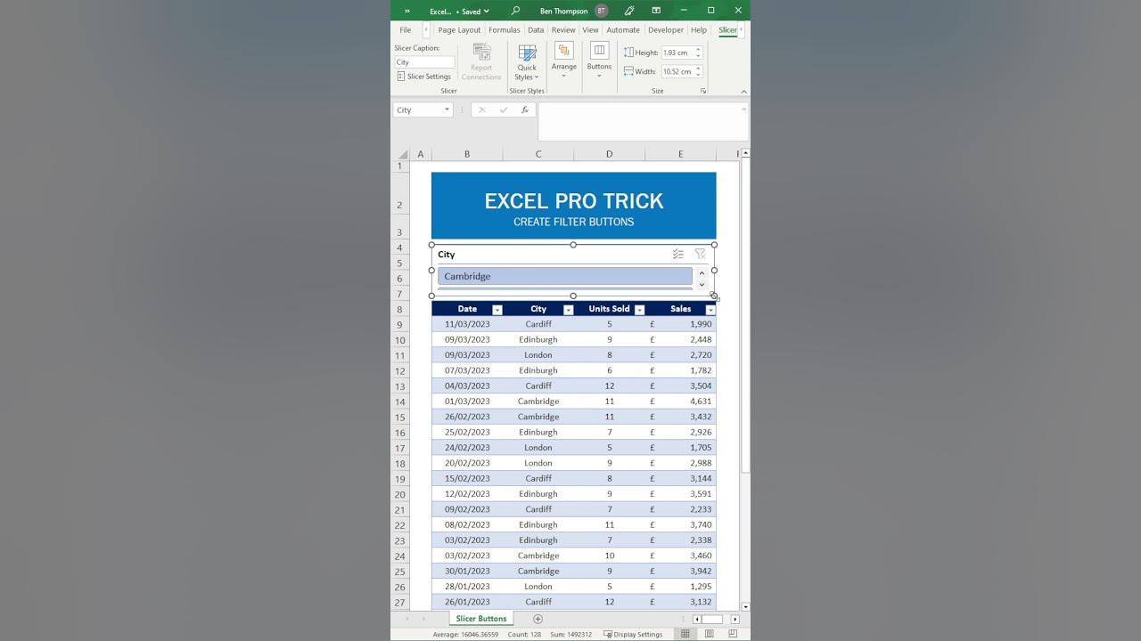 Excel tutorial how to add filter buttons to the top of your worksheet