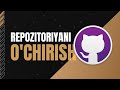 GitHub repozitoriyani o'chirish o'zbek tilida | Delete Repository | Javohir Web