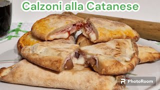 Calzoni con Prosciutto e Mozzarella e alla Catanese con Olive e Acciughe #Calzoni #impasto #recipes