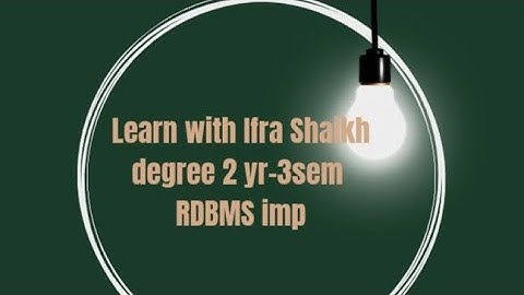 RDBMS important question and question paper pattern for B.com 3 sem-2yr 2025