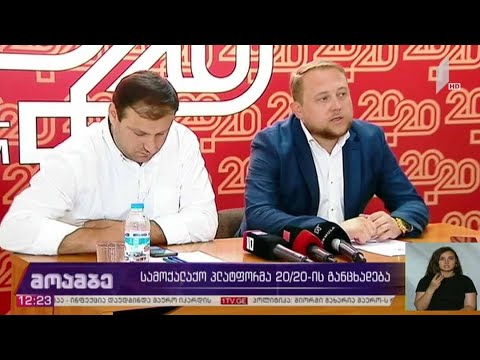 „სამოქალაქო პლატფორმა 20/20“-ის განცხადება