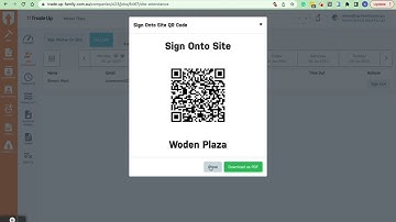 Site Attendance with QR Codes - GPS Pin recorded