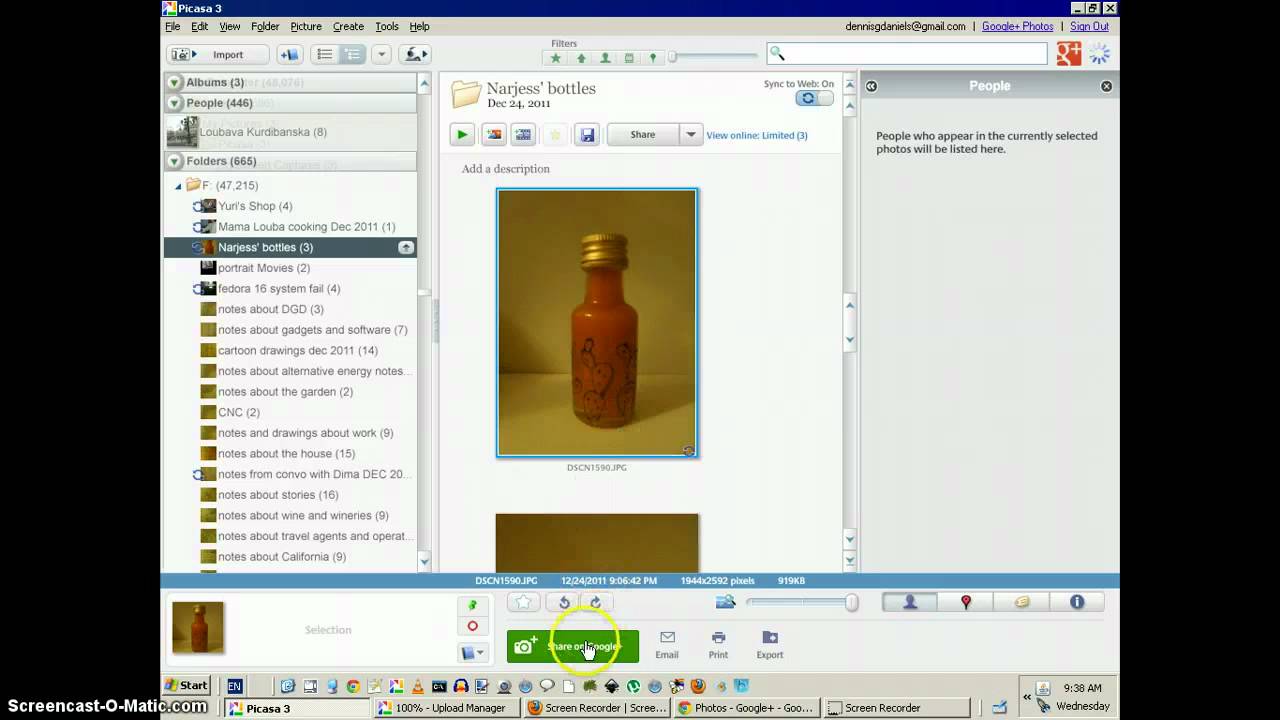 Picasa 3.9 post failed to Google Plus repeatedly YouTube