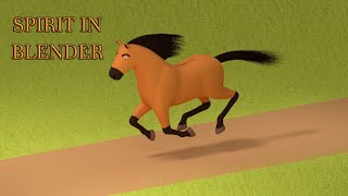 [Blender] Spirit from 'Spirit: Stallion of the Cimarron' in 3D