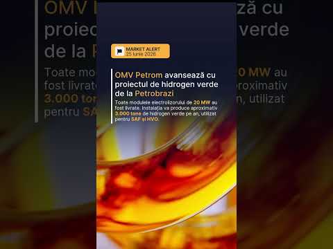 ⚡ OMV Petrom a anunțat livrarea celui de-al patrulea și ultimului modul al electrolizorului de 20 MW