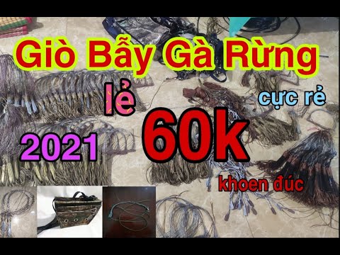 Video MẪU giò bẫy gà rừng giá rẻ nhất VIỆT NAM năm 2022 - youtube