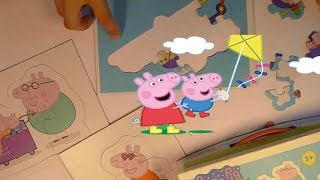 Peppa Pig Play Set 4 Shaped Picture Puzzles Toy Review Reveal screenshot 2