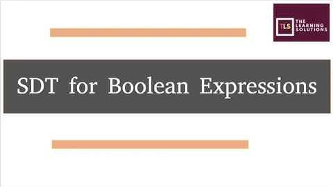 Syntax Directed Translation for Boolean Expressions | Numerical Method | Jumping Method