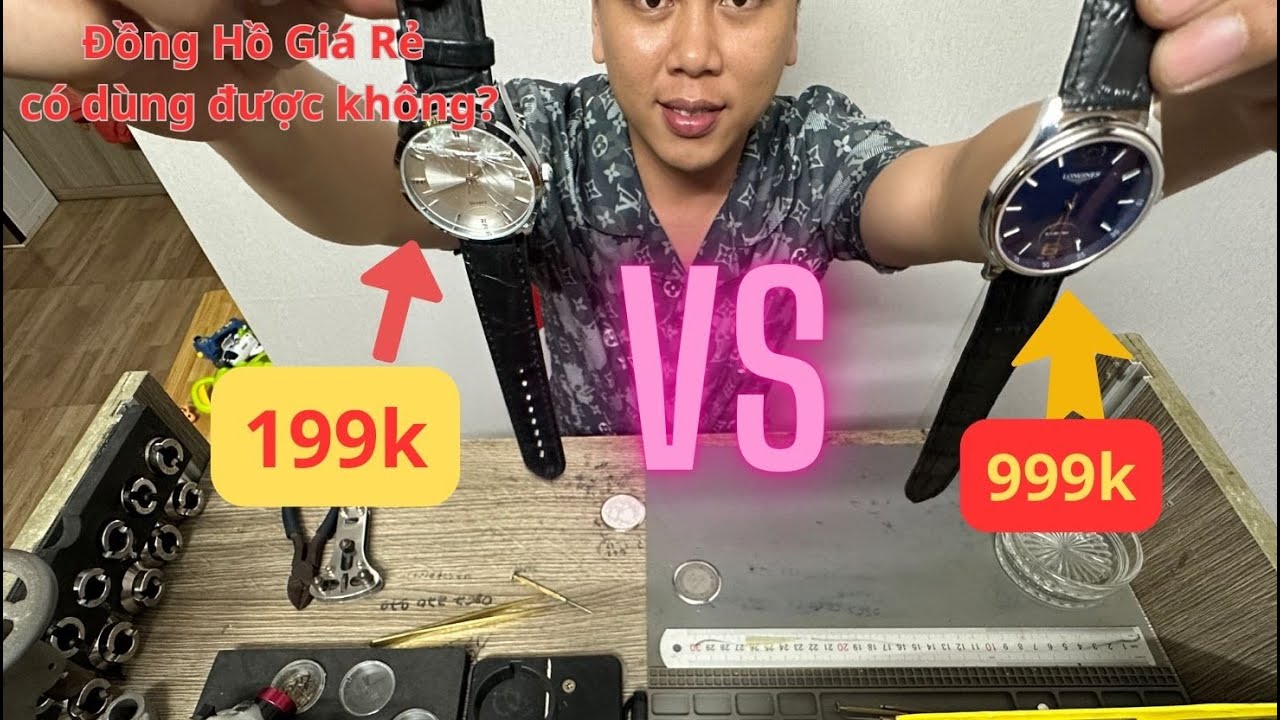 So Sánh đồng hồ 199k và 999k xem thế nào ? Hoài Thợ Đồng Hồ review ...