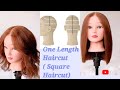 1# Tutorial / How To Cut Hair Straight / basic /step by step🇬🇧