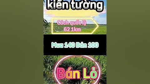 09◇ bán lỗ 29.000m2 đất lúa cách quốc lộ 62 1km xã tân lập mộc hóa long an . tx kiến tường