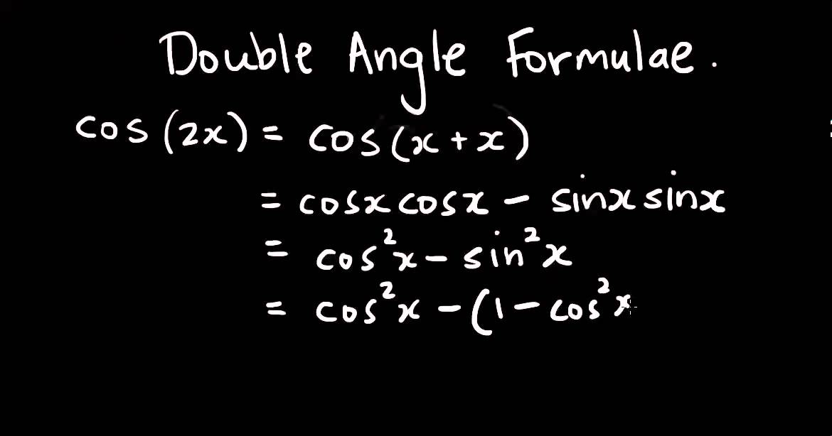 Derivation Of The Double Angle Formulae YouTube derivation-of-the-double-angle-formulae-youtube