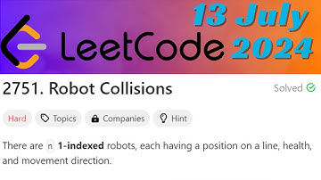 LeetCode Problem : 2751. Robot Collisions || C++ Language || 13 July 2024 || Stack
