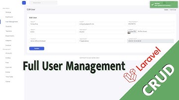 Full CURD User Management Laravel 9 | School System
