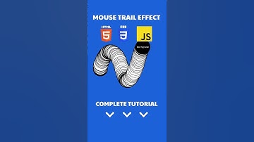 Mouse Trail Effect JavaScript | HTML CSS JavaScript #shorts