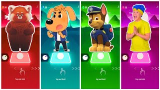 D billion  Turning Red Point  Sheriff Labrador  Paw Patrol. Who is Win?