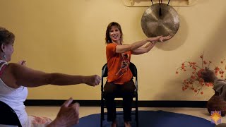 Banishing Back Pain Naturally  Chair Yoga Class for Everyone with Sherry Zak Morris , CIAYT