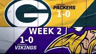 PACKERS VS VIKINGS WEEK 2 2016 PREDICTIONS ESPN NFL 2K17
