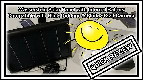 Wasserstein Solar Panel with Internal Battery Compatible with Blink Outdoor & Blink XT2/XT REVIEW