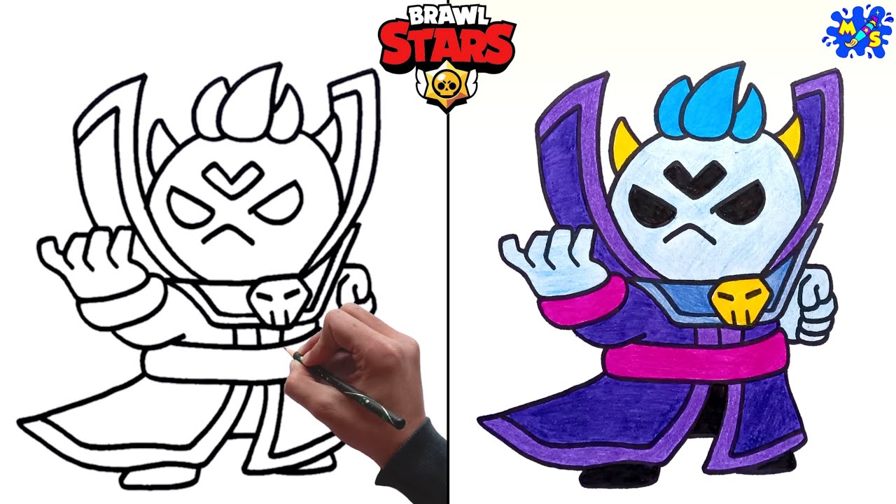 How To Draw Squeak From Brawl Stars Easy Step By Step Youtube - come disegnare squeak di brawl stars