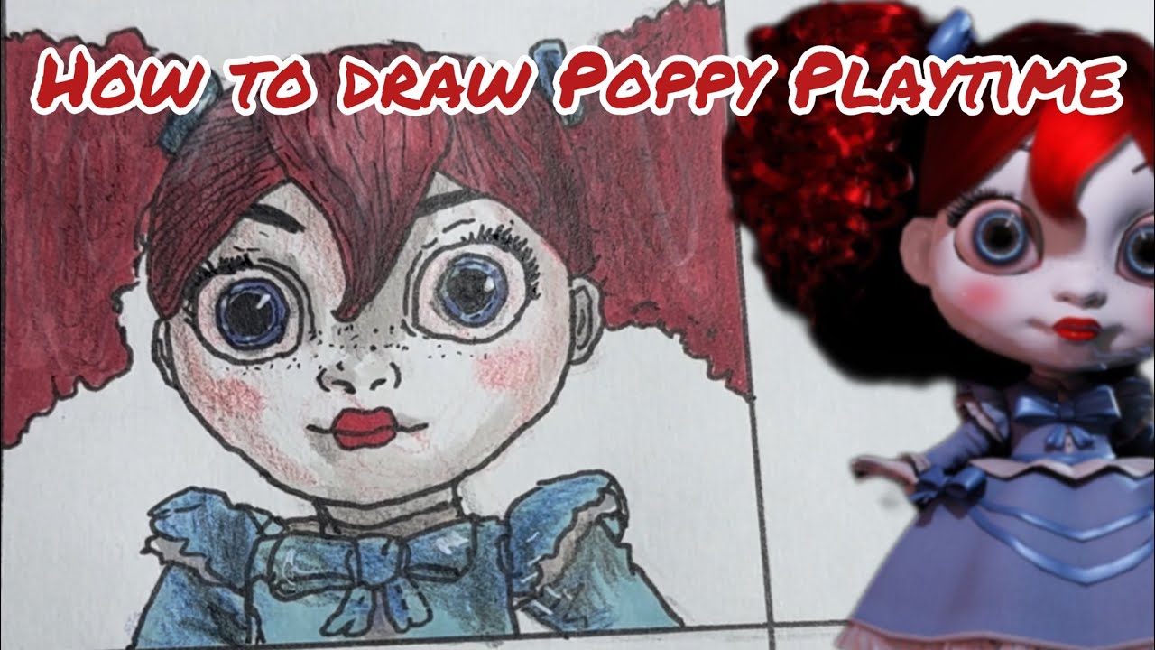 Papi Line Drawing How to draw Poppy Playtime - YouTube