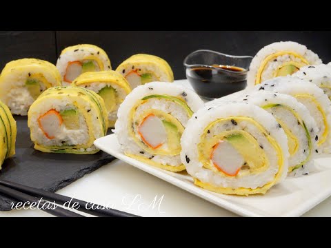 SUSHI A MI MANERA RECETA FÁCIL Y RÁPIDA