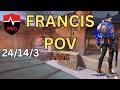 Pushing for Top 100!  | NS Francis Yoru POV – Corrode | Valorant Radiant Ranked