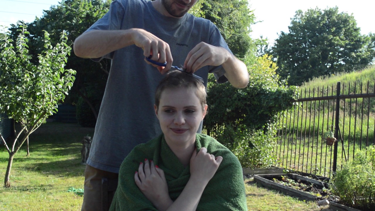 Shaving my hair off!