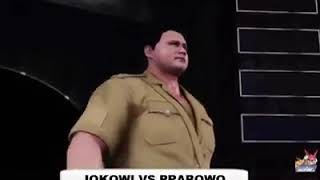 Kreatif! Jokowi VS Prabowo versi SMACKDOWN/WWE :D