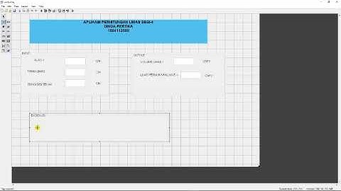 Cara Membuat Aplikasi Perhitungan Menggunakan GUIDE MATLAB