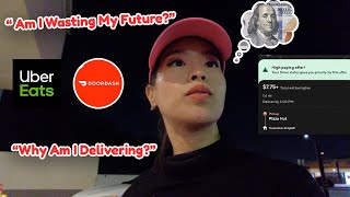 Life Rant Why I deliver for Uber EATS? Am I 'Wasting my future' Uber Eats Ride Along Door Dashing