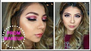 PINK GLITTER PROM INSPIRED TUTORIAL | aimeefaith_
