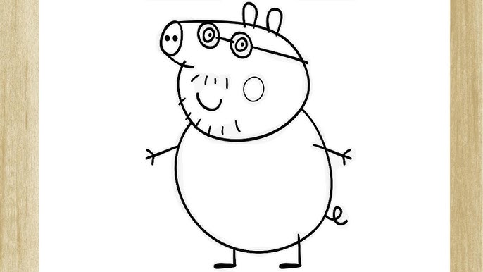 como desenhar a peppa pig passo a passo. #peppapig #desenhossimples