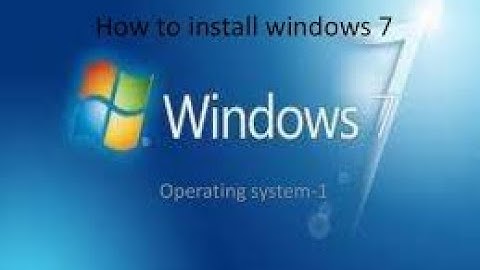How to Download & install windows 7 ultimate 64/32 bit