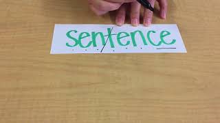 sentence (week 2)
