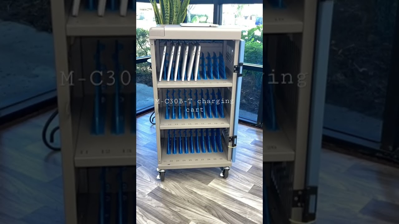 M-C30B-T charging cart fits 30 laptop or tablets