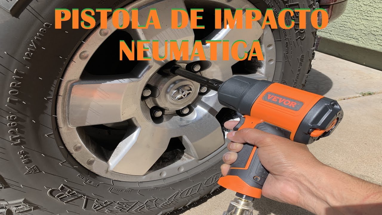 VEVOR PISTOLA DE IMPACTO NEUMATICA DE 1/2 1400 FT-LBS Y SET DE