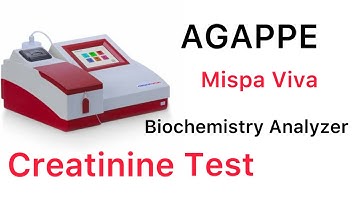 Serum creatinine test biochemistry analyser mispa viva mlt