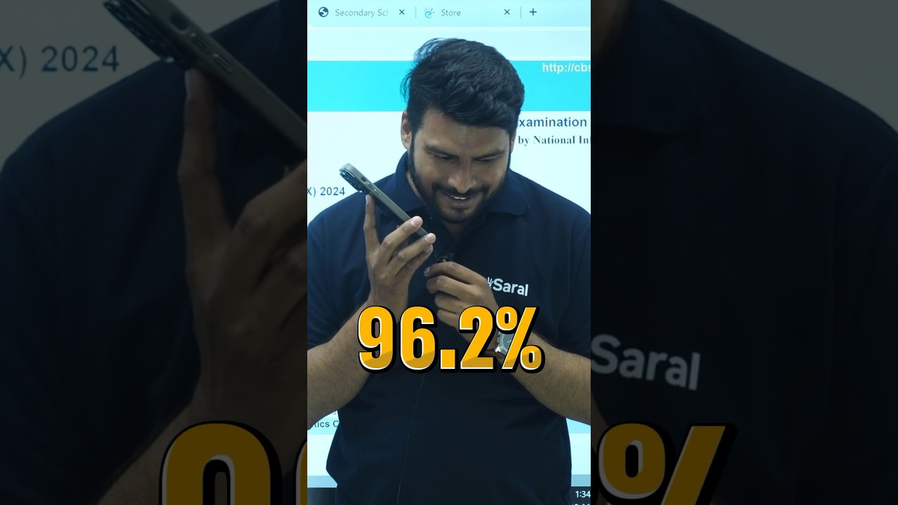 Student Reaction on Getting 96.2% in Boards ❤️💥| CBSE Class 10 Result Reaction 