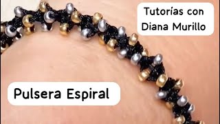 Pulsera en Espiral con Chaquiras