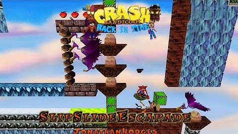 Crash Bandicoot - Back In Time Fan Game: Custom Level: Slip Slide Escapade By JonathanHodges